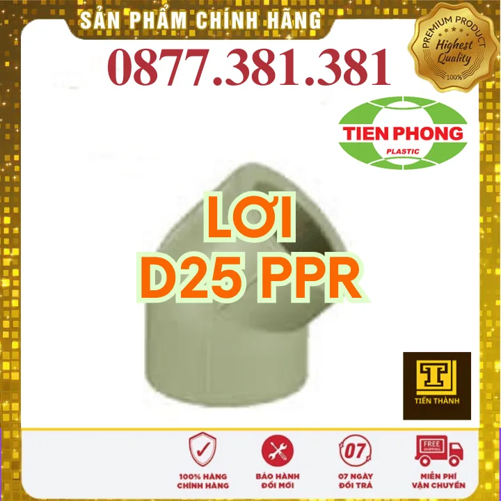 Lơi PPR Tiền Phong Phi 25 - Xem chi tiết tại Công Ty TNHH Sản Xuất Thương Mại Phát Triển Tiến Thành Lơi PPR Tiền Phong Phi 25