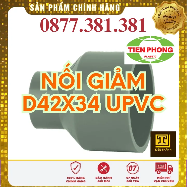 Nối Rút uPVC Tiền Phong Phi 42x34
