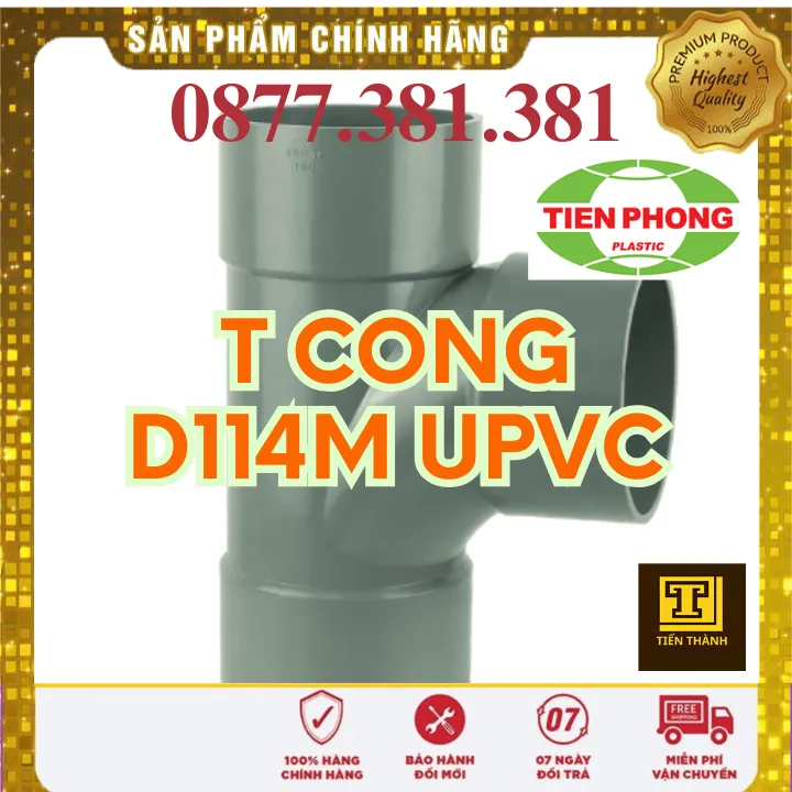 Tê Cong uPVC Tiền Phong Phi 114M