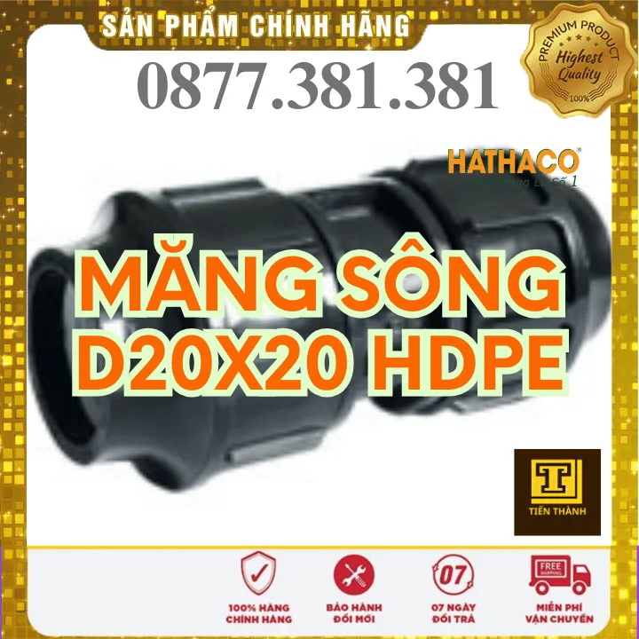 Nối HDPE HATHACO Phi 20