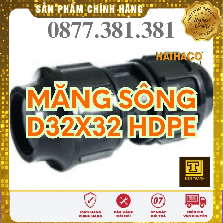 Nối HDPE HATHACO Phi 32