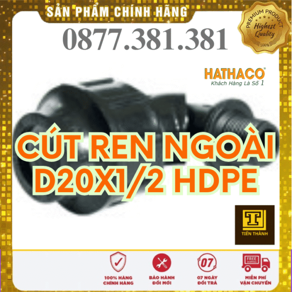 Co Ren Ngoài HDPE HATHACO Phi 20x1/2