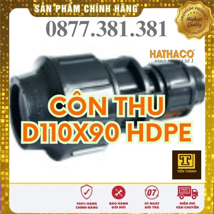 Nối Giảm HDPE HATHACO Phi 110x90
