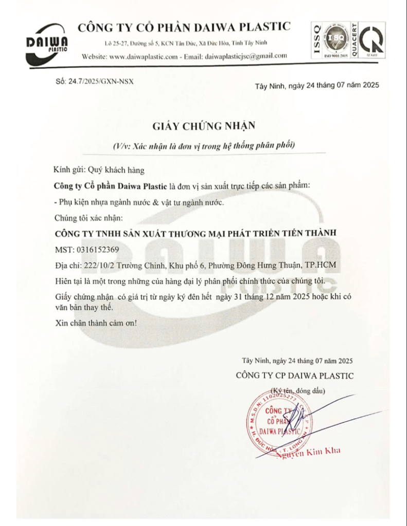 giay chung nhan phan phoi daiwa