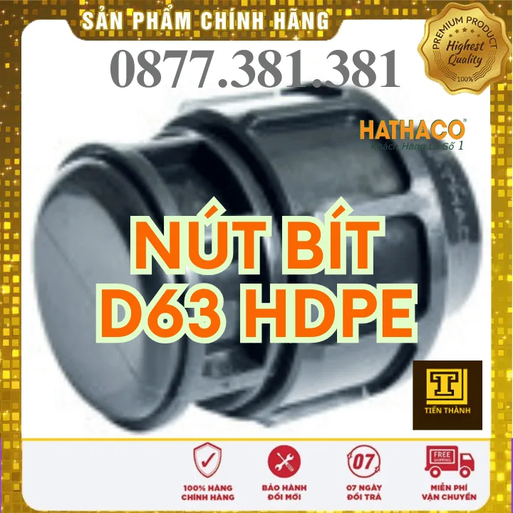 Nút Bịt HDPE HATHACO Phi 63