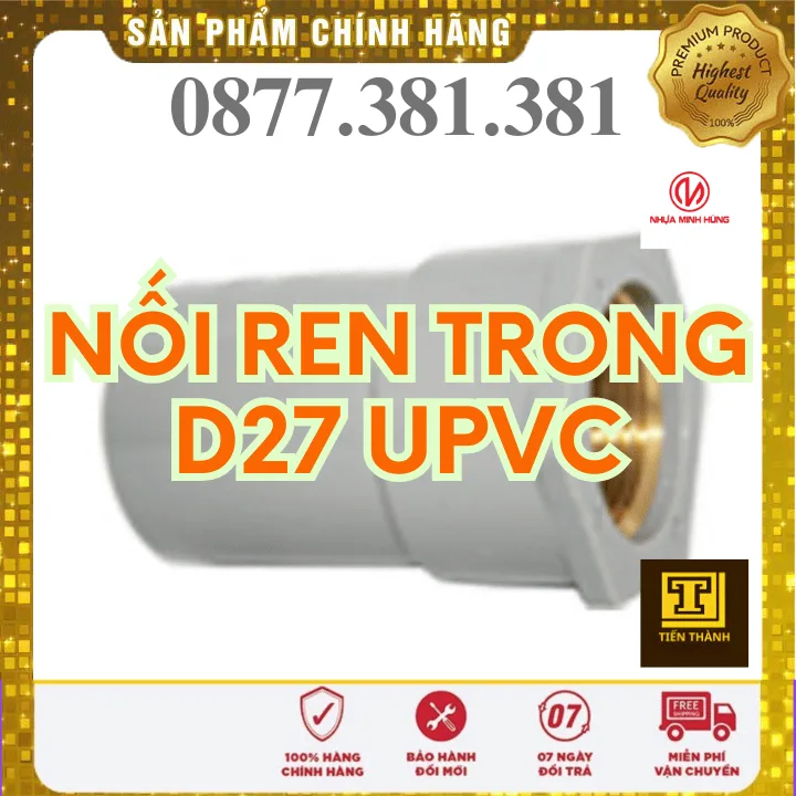 Nối Ren Trong uPVC Minh Hùng Phi 27