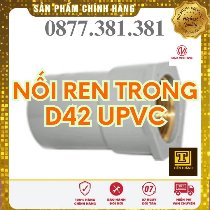 Nối Ren Trong uPVC Minh Hùng Phi 42