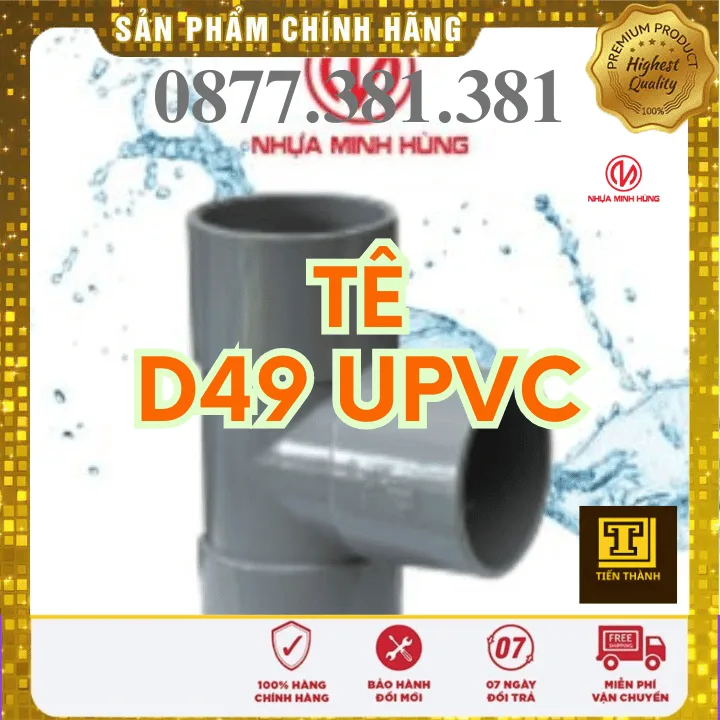 Tê uPVC Minh Hùng Phi 49