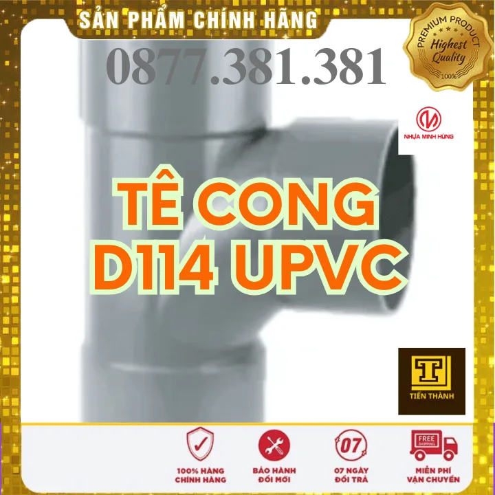 Tê Cong uPVC Minh Hùng Phi 114