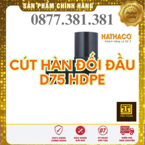 Cút 90 Độ Hàn Đối Đầu HDPE HATHACO Phi 75