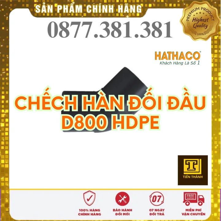 Chếch 45 Độ Hàn Đối Đầu HDPE HATHACO Phi 800 - Xem chi tiết tại Công Ty TNHH Sản Xuất Thương Mại Phát Triển Tiến Thành Chếch 45 Độ Hàn Đối Đầu HDPE HATHACO Phi 800