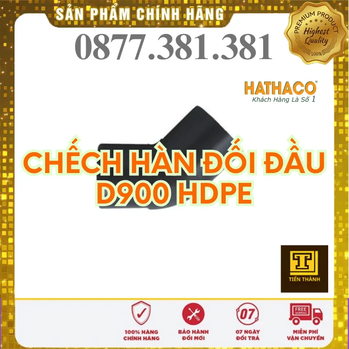 Chếch 45 Độ Hàn Đối Đầu HDPE HATHACO Phi 900 - Xem chi tiết tại Công Ty TNHH Sản Xuất Thương Mại Phát Triển Tiến Thành Chếch 45 Độ Hàn Đối Đầu HDPE HATHACO Phi 900