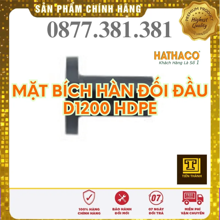 Đầu Bích Hàn Đối Đầu HDPE HATHACO Phi 1200