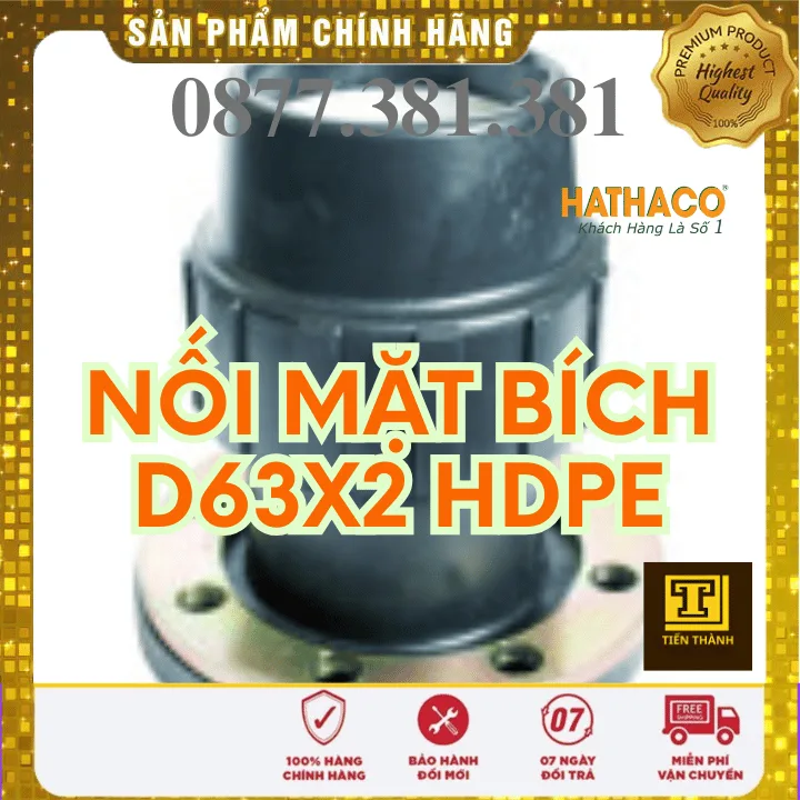 Nối Mặt Bích HDPE HATHACO Phi 63x2