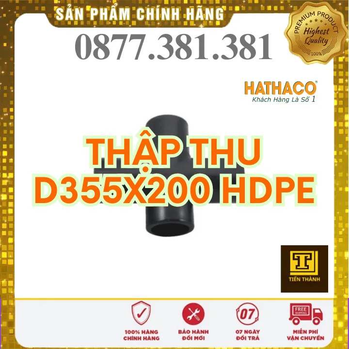 Thập Thu Hàn Đối Đầu HDPE HATHACO Phi 355x200 - Xem chi tiết tại Công Ty TNHH Sản Xuất Thương Mại Phát Triển Tiến Thành Thập Thu Hàn Đối Đầu HDPE HATHACO Phi 355x200