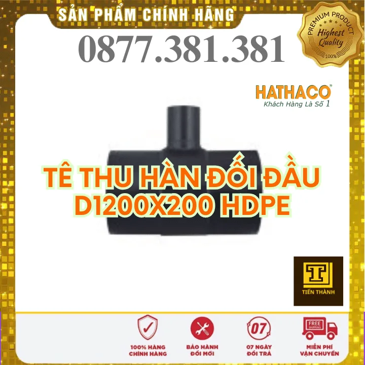 Tê Thu Hàn Đối Đầu HDPE HATHACO Phi 1200x200