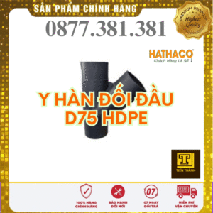 Y Hàn Đối Đầu HDPE HATHACO Phi 75