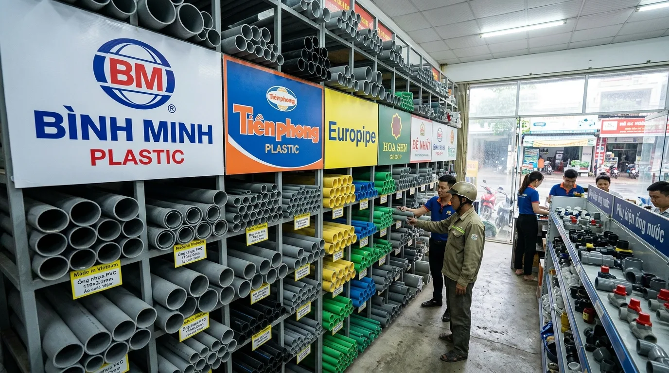 5 loại ống nhựa phổ biến & bảng giá nên biết khi mua