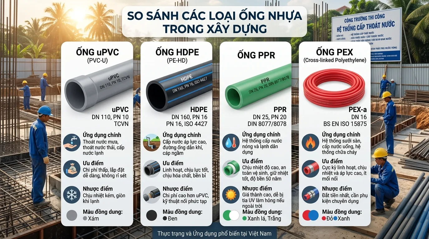 Giá ống nhựa ảnh hưởng thế nào đến chi phí công trình?