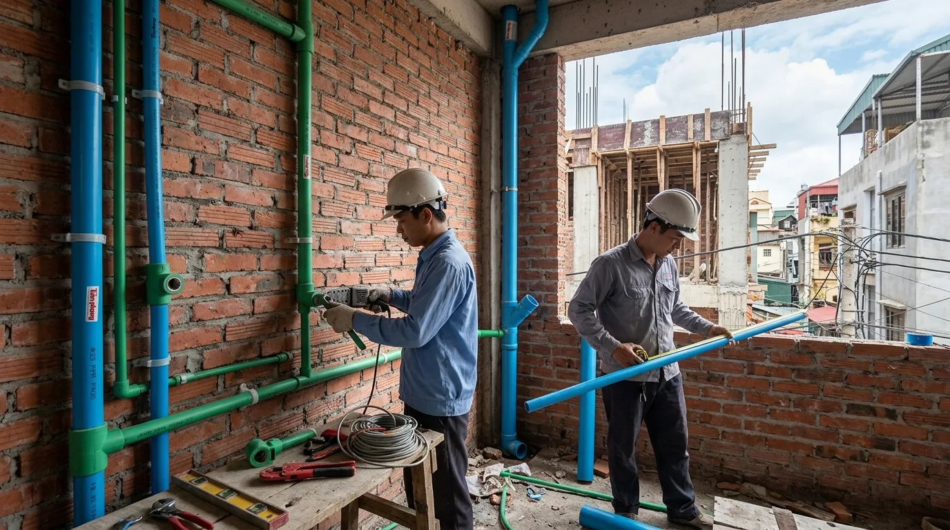 Xu hướng lựa chọn thương hiệu ống nhựa của nhà thầu