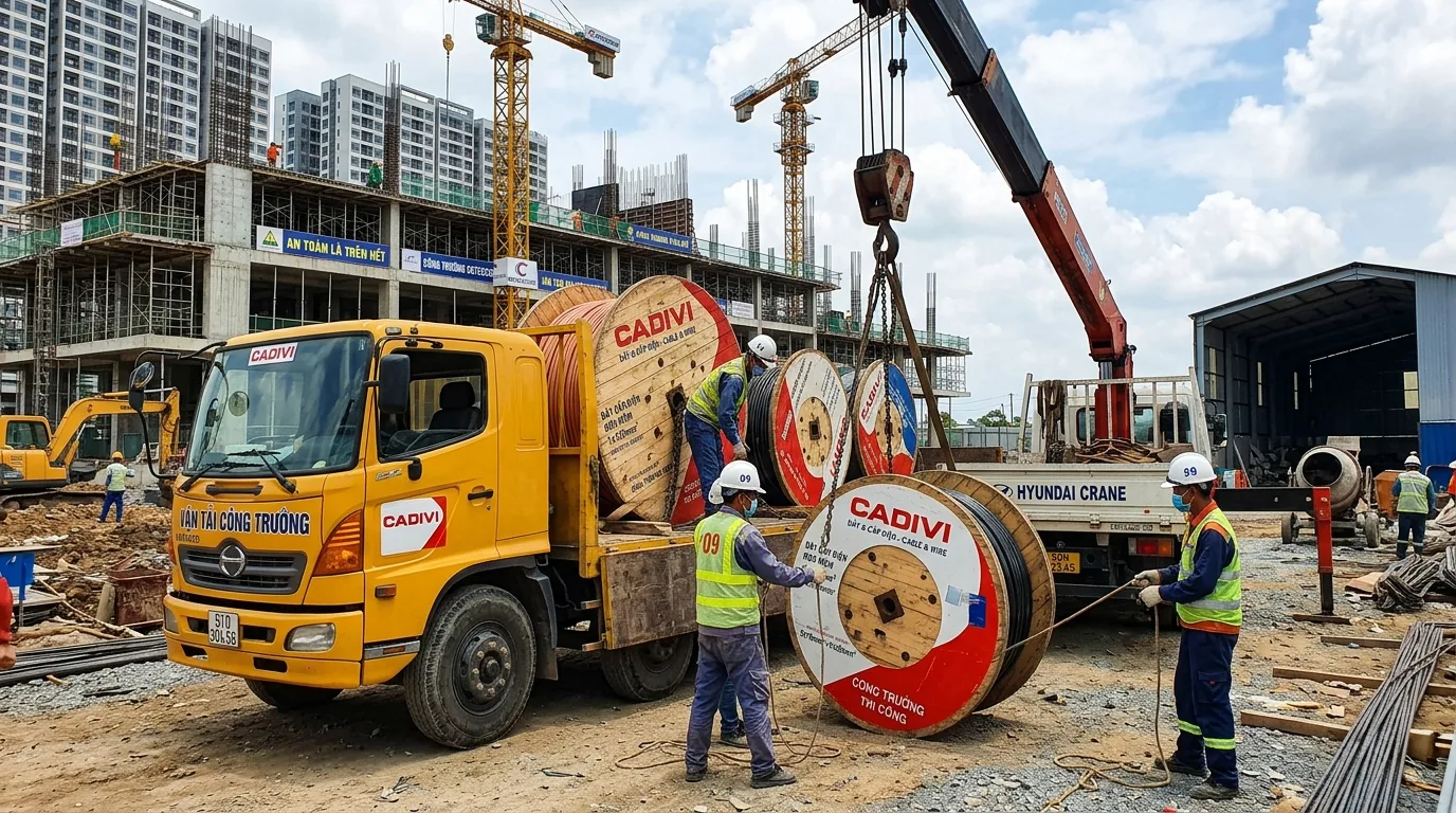 Trọng lượng dây điện ảnh hưởng gì đến vận chuyển công trình?