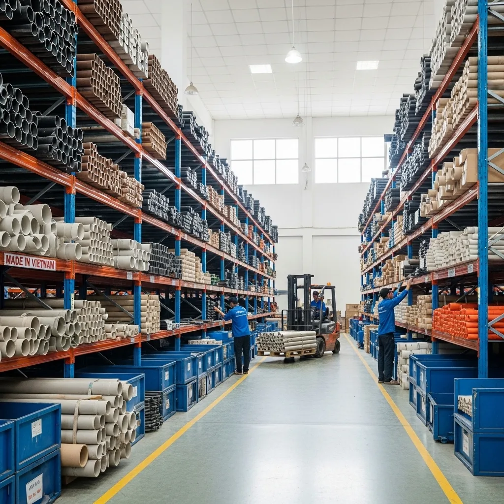 Hệ thống sản phẩm ống nhựa Minh Hùng đang phân phối