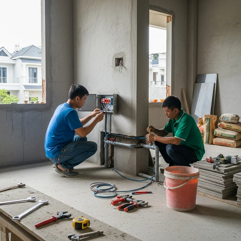 Danh sách vật tư điện nước cơ bản khi hoàn thiện nhà mới