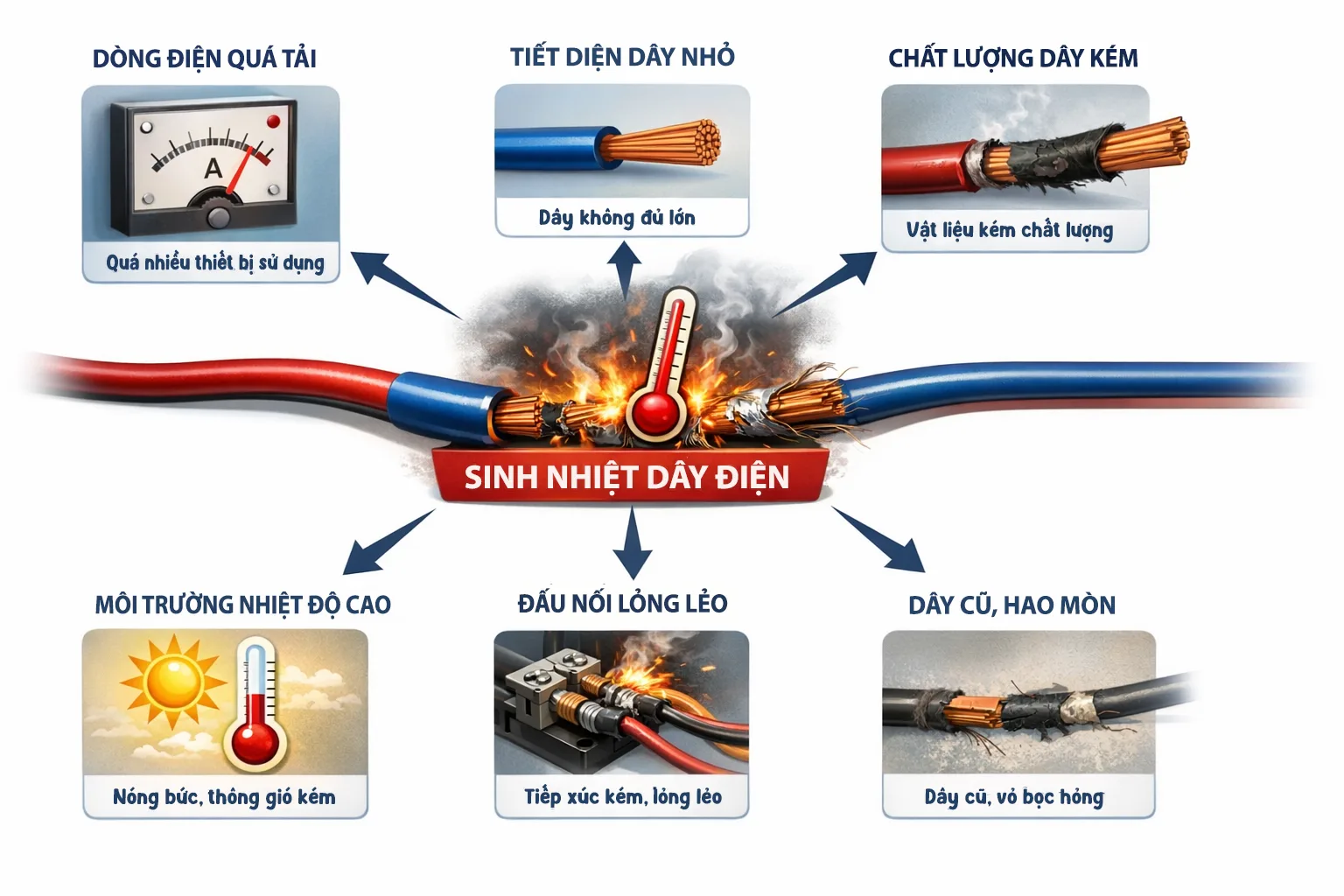 Dây 6.0mm² chịu được bao nhiêu ampe trong thực tế?