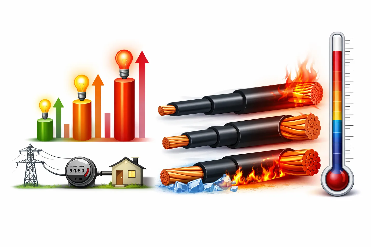 Cách chọn dây điện 3 pha theo tải để tránh quá nhiệt