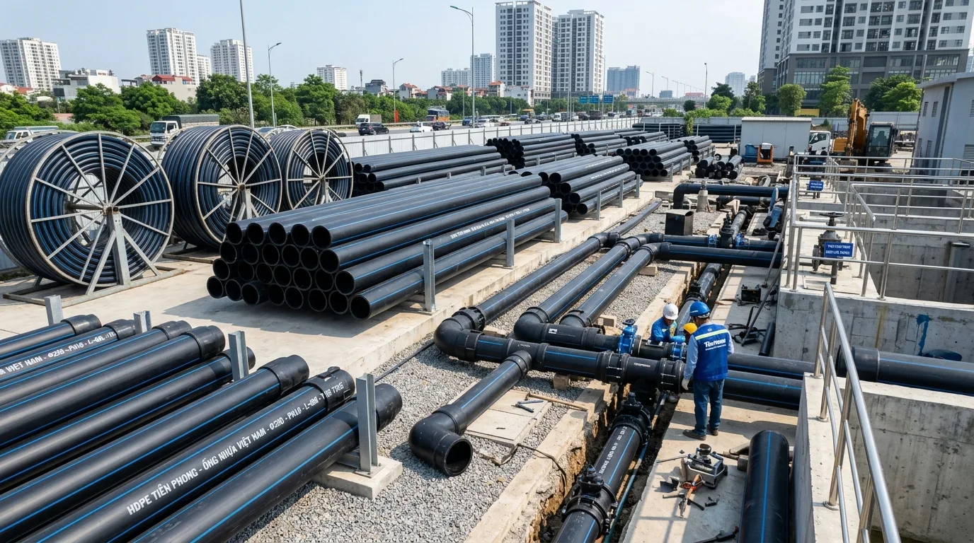 Bảng giá ống HDPE Tiền Phong chi tiết mới nhất