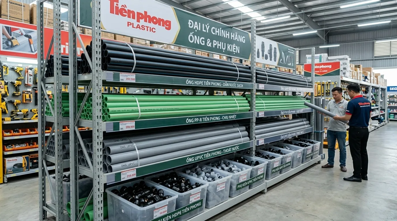Bảng giá bán lẻ ống nhựa Tiền Phong cập nhật mới nhất