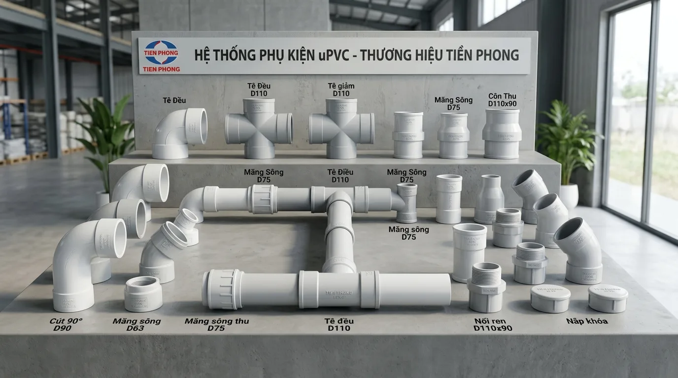 Bảng giá phụ kiện PVC Tiền Phong mới nhất chi tiết