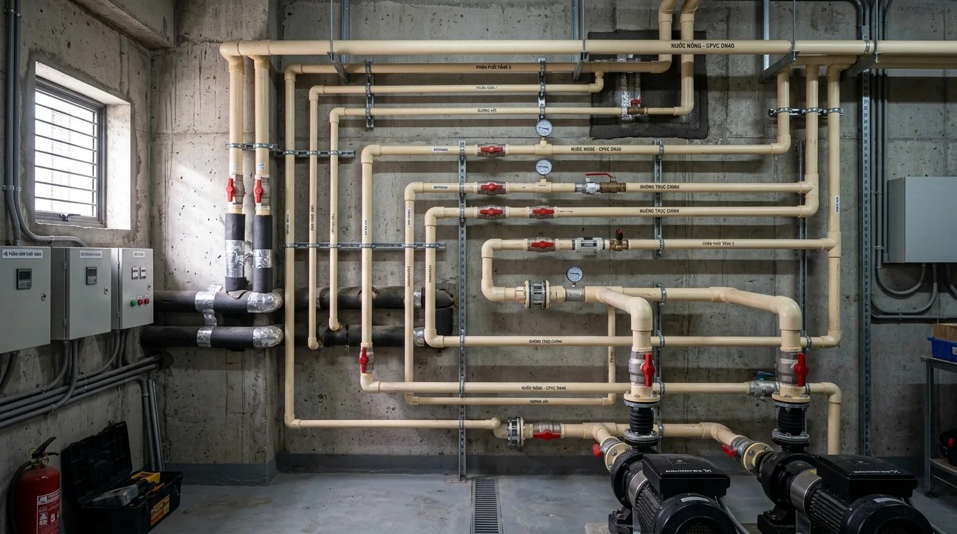 Ống nhựa CPVC Minh Hùng – đặc điểm và ứng dụng thực tế