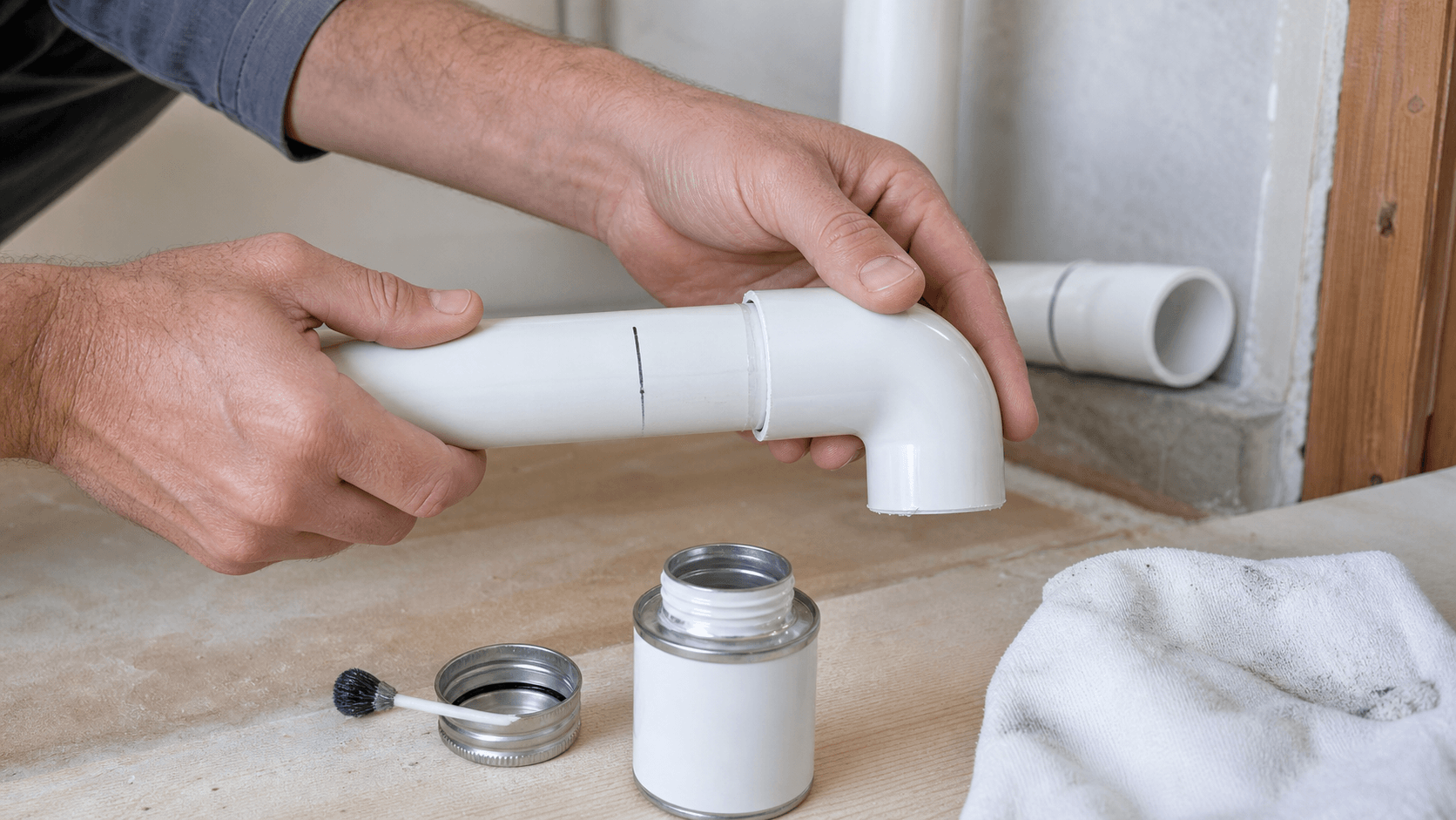 Phụ kiện PVC cần chuẩn bị cho hệ cấp thoát nước nhà dân - Xem chi tiết tại Phân Phối Ống Nhựa HDPE, PPR, PVC & Thiết Bị Điện Nước keo dán pvc dùng thử kín mối nối ống nhựa sau thi công