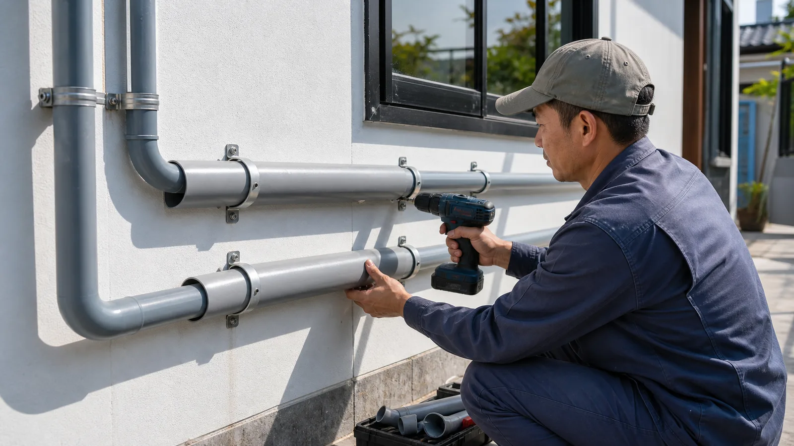hàn điện trở ống hdpe ảnh thật mới tạo