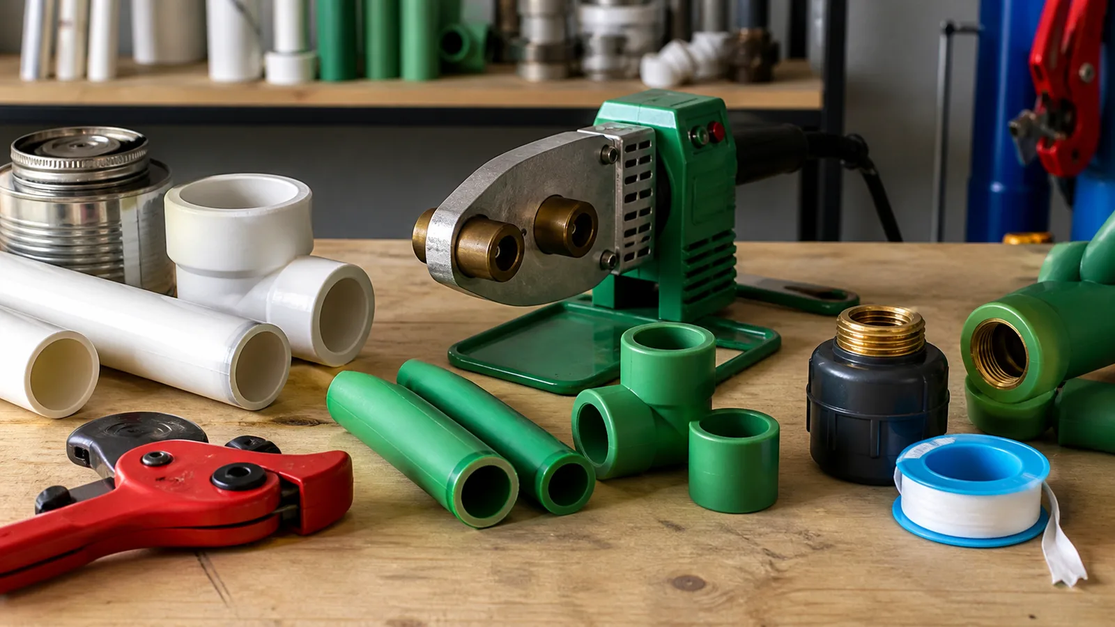Hàn ống PVC khác hàn nhiệt PPR và HDPE trong thi công ống nhựa