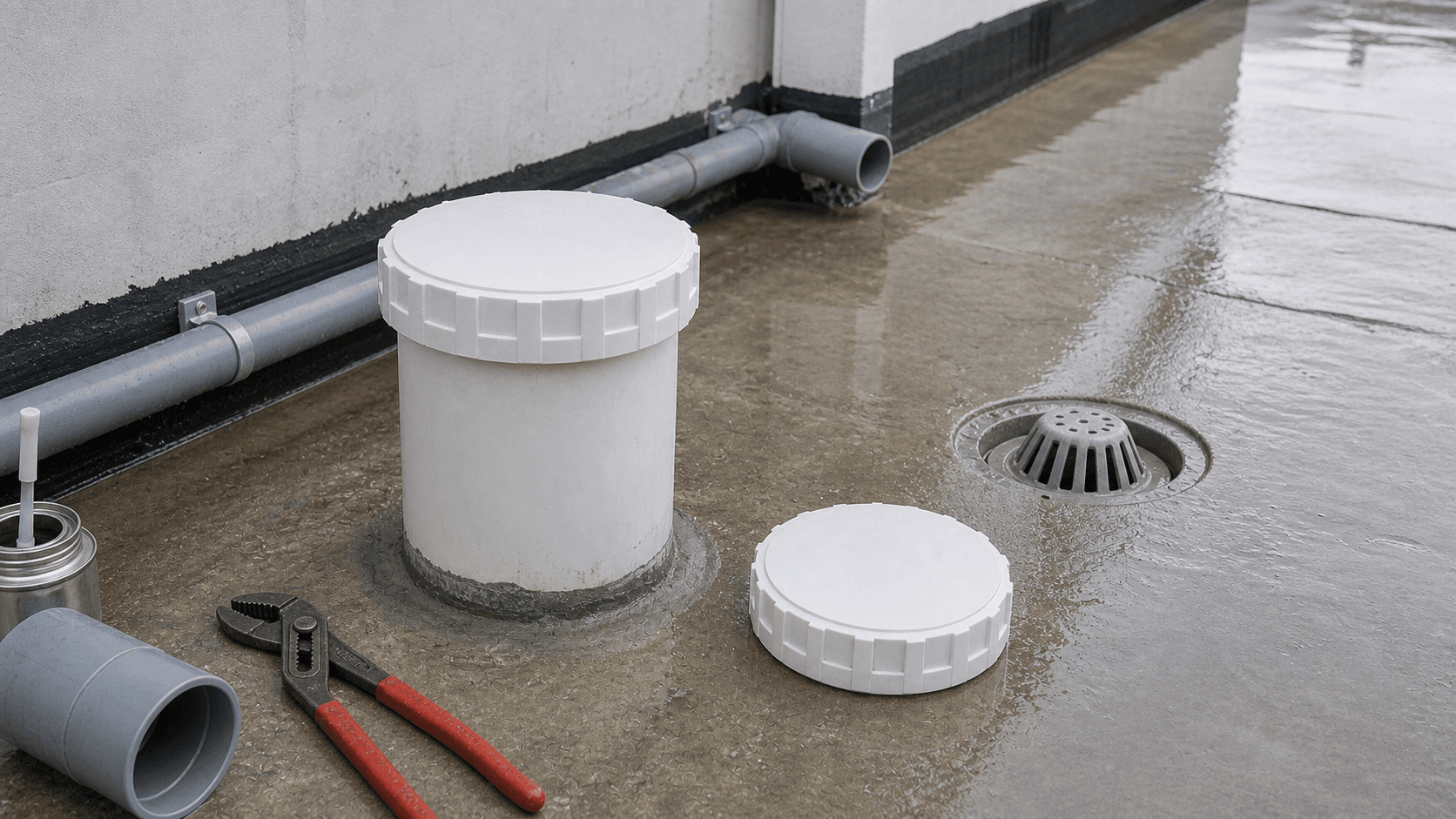 nắp bịt ống nhựa pvc 140 cho tuyến thoát mái và thoát sân