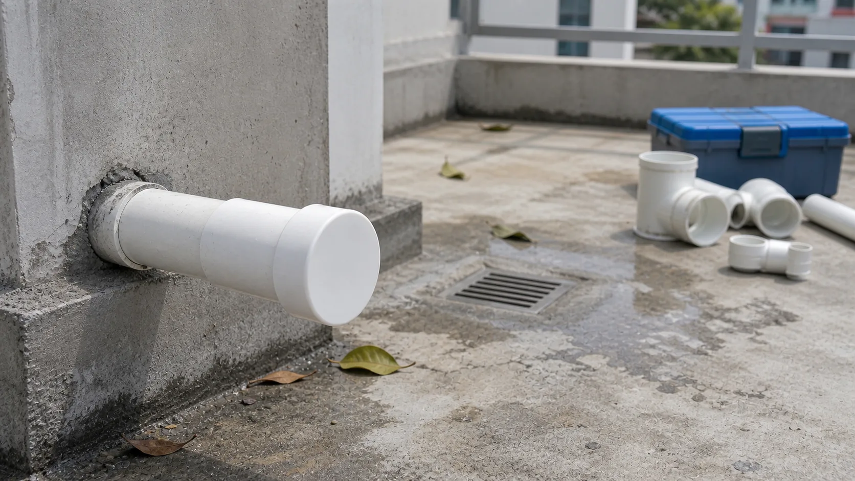 nắp ống nhựa pvc che đầu ống chờ ngoài trời chống rác và nước mưa