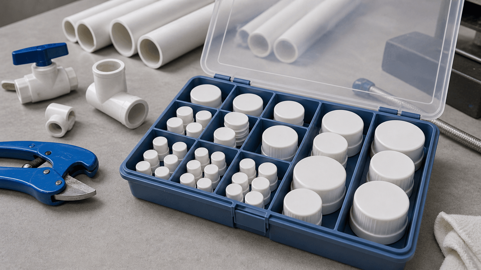 Nắp bịt ống nhựa PVC 90: tránh mua nhầm phi khi thay thế - Xem chi tiết tại Phân Phối Ống Nhựa HDPE, PPR, PVC & Thiết Bị Điện Nước nắp ống nước nhiều cỡ phi chuẩn bị cho công trình sửa chữa nhanh