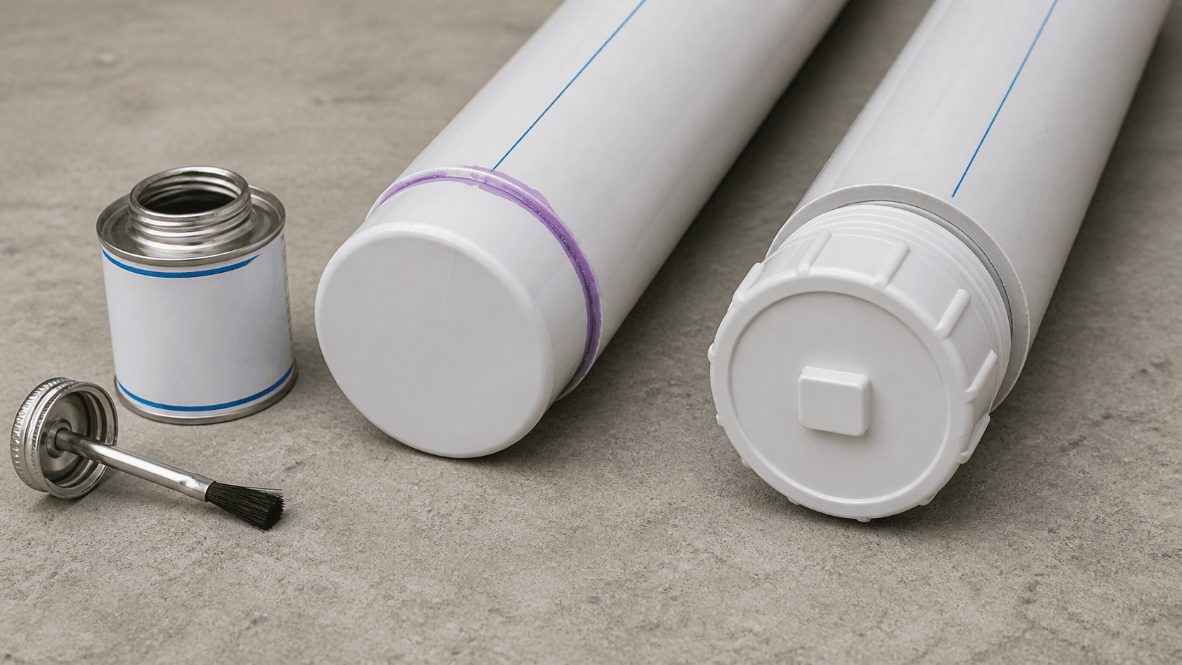Nút bịt PVC so sánh loại dán keo cố định và loại tháo mở cho đầu cuối ống thoát