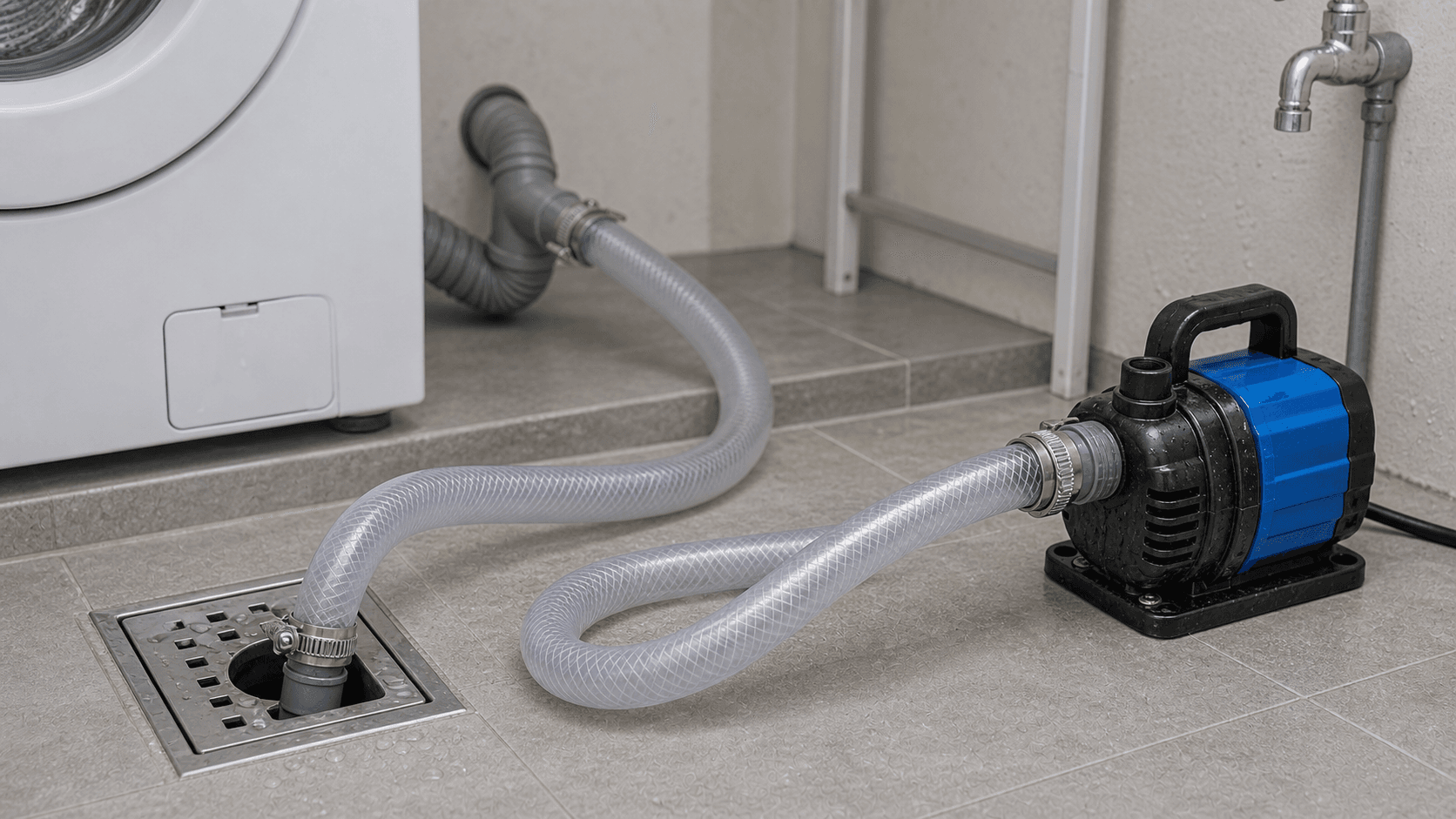 ống dây nhựa mềm xả máy giặt và bơm mini