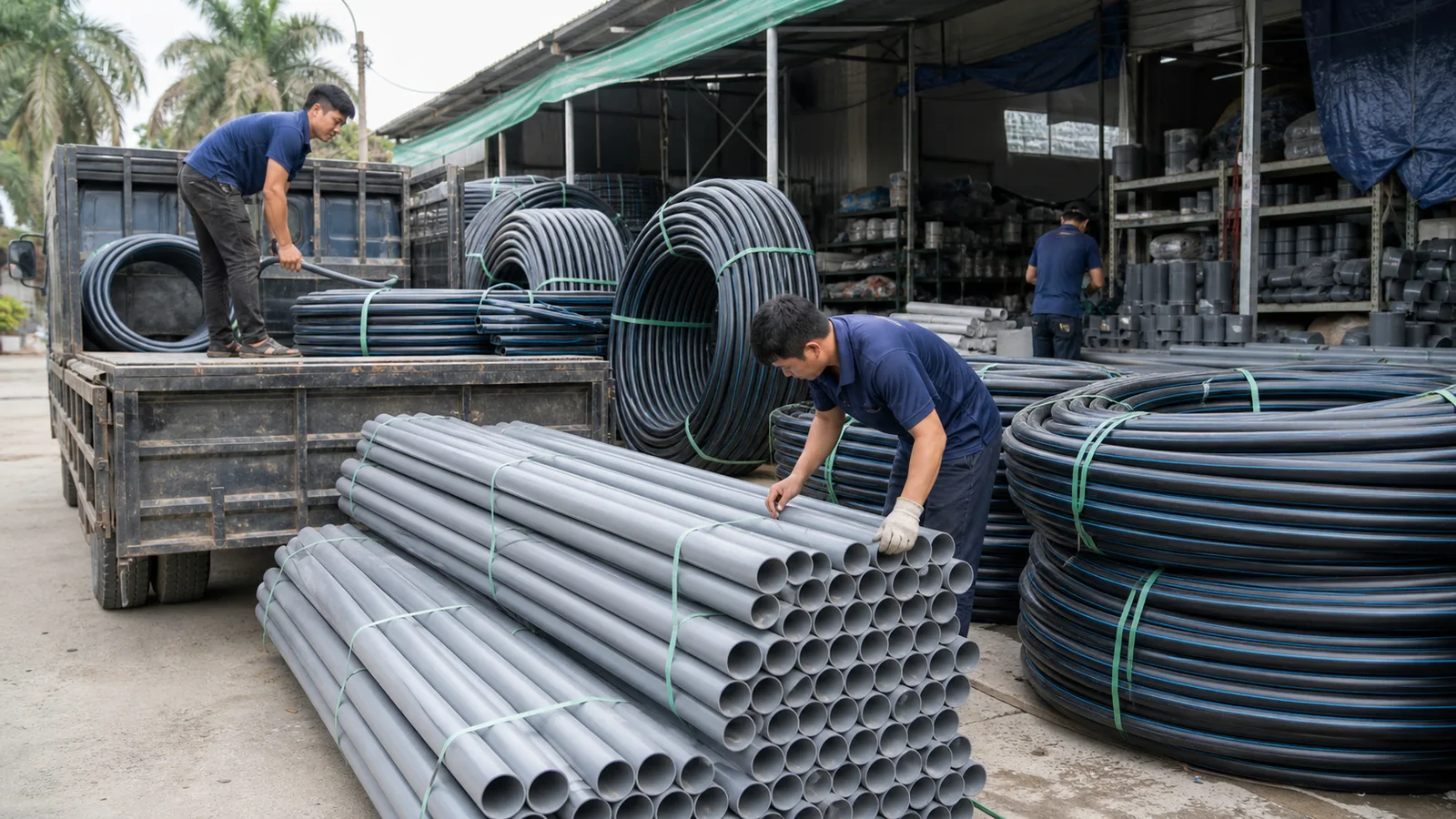 PPR hay HDPE cho hệ cấp nước: chọn theo nhiệt độ, áp lực và vị trí lắp đặt - Xem chi tiết tại Phân Phối Ống Nhựa HDPE, PPR, PVC & Thiết Bị Điện Nước PPR hay HDPE cho hệ cấp nước theo nhiệt độ áp lực và vị trí lắp đặt
