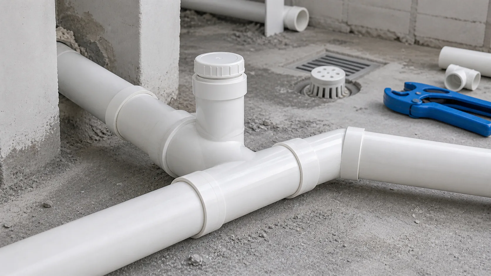 y nhựa pvc chia nhánh thoát nước có điểm thông tắc